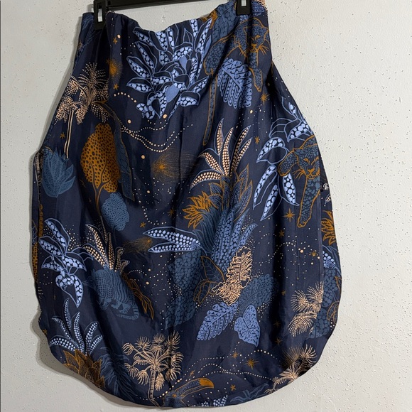 FARM Rio Navy Blue Strapless Top (blouse) NWT. Off the shoulder mini dress - Picture 3 of 10